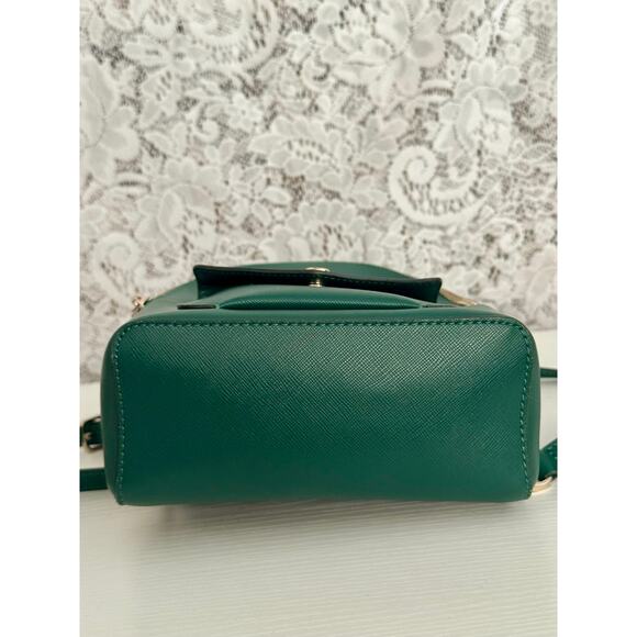 Kate Spade Schuyler Mini Backpack Deep Jade Green Saffiano EUC main image 11